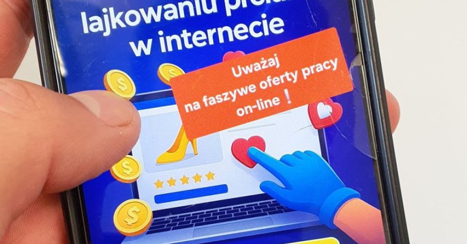 zdjęcie: Oszustwo przy ofercie pracy online. Kobieta straciła 7000 zł / fot. KPP Ryki