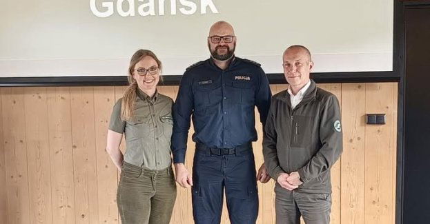 Komendant z Kosakowa na naradzie Nadleśnictwa Gdańsk