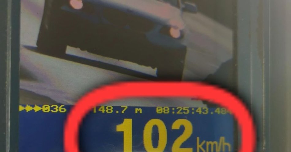zdjęcie: Stracił prawo jazdy na 3 miesiące - jechał 102 km/h na pięćdziesiątce / fot. KPP Strzelce Opolskie