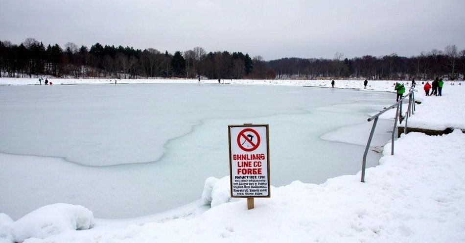 zdjęcie: Apel policji: nie wchodź na zamarznięte zbiorniki wodne / TM/ przykładowa ilustracja
