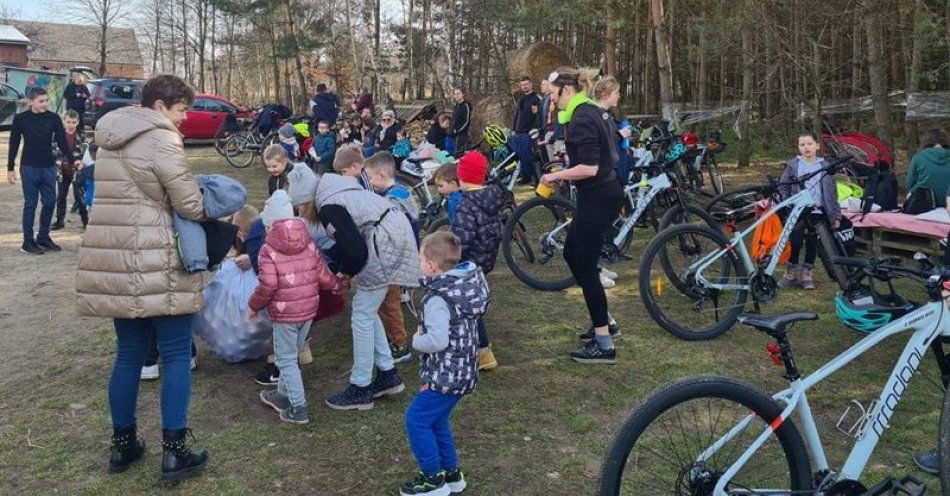 zdjęcie: Przywitanie wiosny z rowerzystami / fot. KPP w Polkowicach