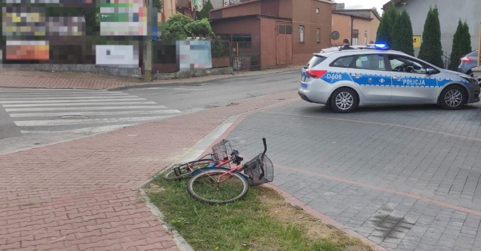 zdjęcie: Groźne zdarzenie z udziałem rowerzysty / fot. KPP Opole Lubelskie