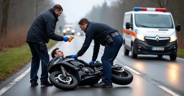 Nietrzeźwy mężczyzna przewrócił się na motorowerze w Byczynie