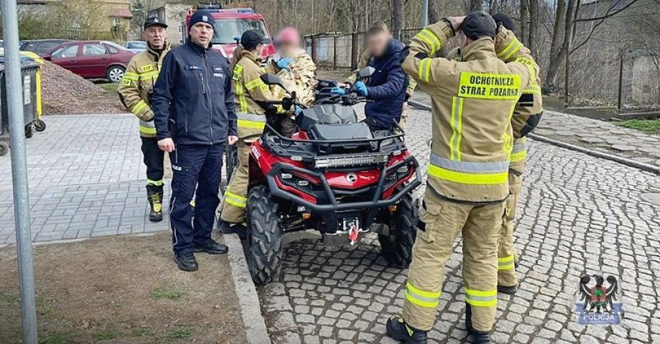 zdjęcie: Nocne poszukiwania zaginionej 92-latki i pozytywne zakończenie działań o poranku / fot. KMP w Wałbrzychu