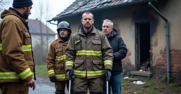 Policjant po pożarze potrzebuje pomocy