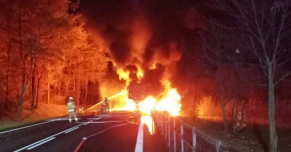 zdjęcie: Tragiczny wypadek na krajowej / fot. KPP w Grójcu