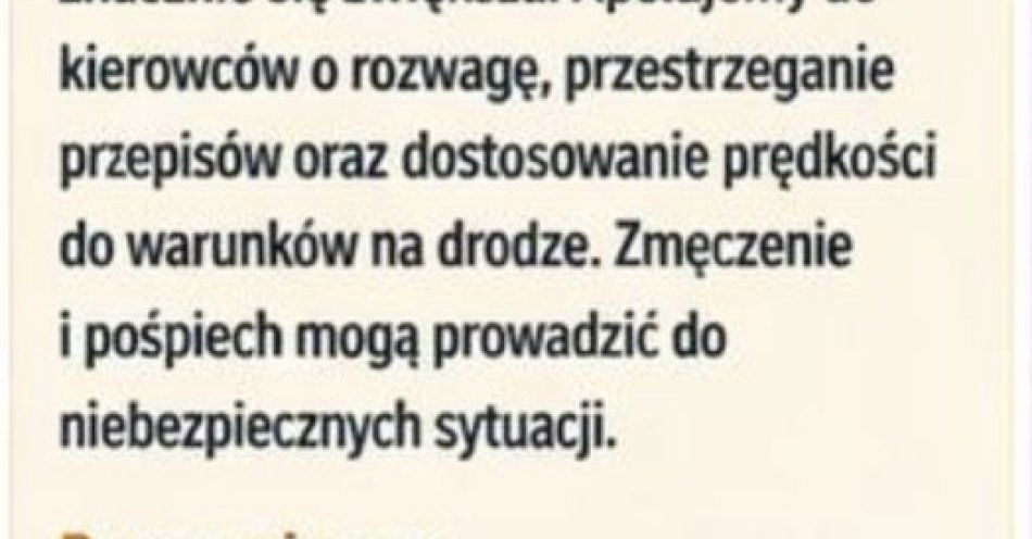 zdjęcie: Bezpieczny Wielki Piątek przed świątecznymi wyjazdami / fot. KPP w Świdwinie Screenshot_20260403_070932_WhatsApp