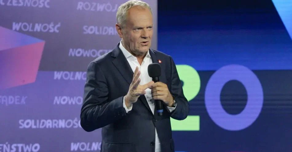 zdjęcie: Tusk: nie zgodzę się z przekonaniem, że w polityce liczy się wyłącznie siła, skuteczność i cwaniactwo / Olsztyn, 28.08.2026. Premier Donald Tusk podczas spotkania w ramach Campusu Polska Przyszłości 2026 w Olsztynie, 28 bm. Organizatorem Campusu Polska Przyszłości jest Fundacja Campus Polska. (sko) PAP/Tomasz Waszczuk