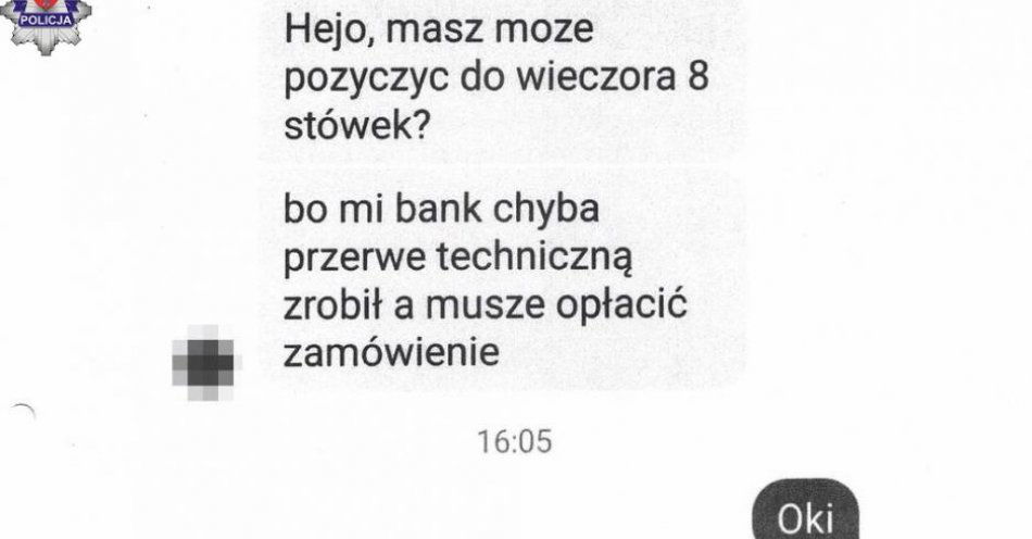 zdjęcie: Oszustwo po włamaniu na konto - Facebook / fot. KMP Zamość