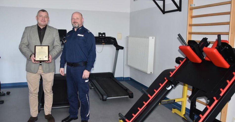 zdjęcie: Nowa siłownia w Komendzie Powiatowej Policji w Bochni / fot. KMP w Bochni