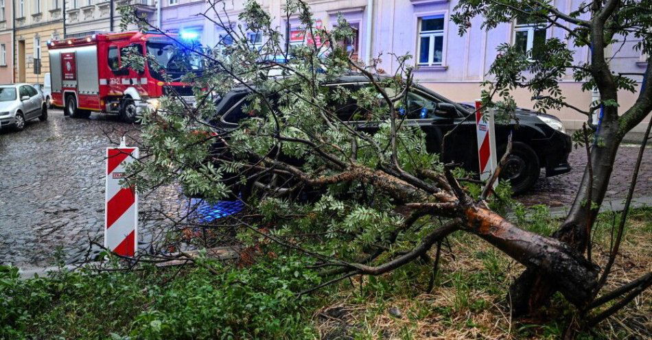zdjęcie: 2200 interwencji w związku z burzami / fot. PAP