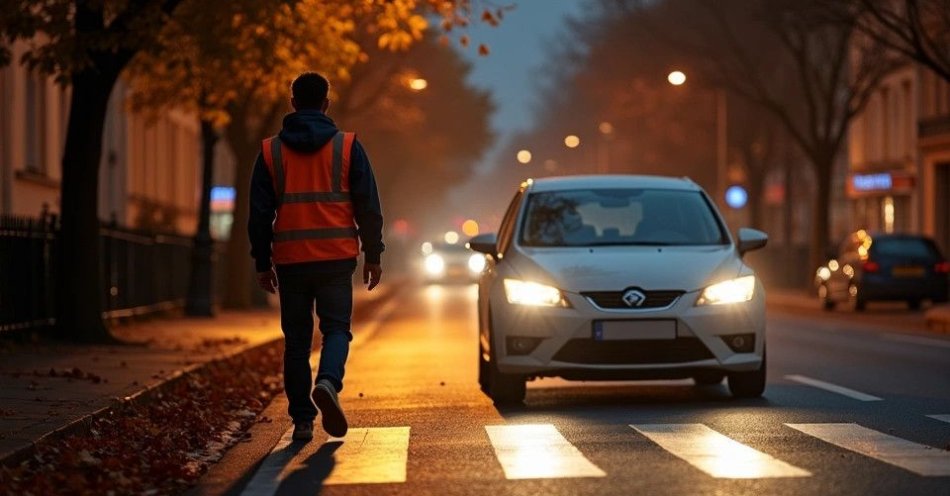 zdjęcie: Jesień nie sprzyja pieszym sprawdź jak być widocznym / TM/ przykładowa ilustracja