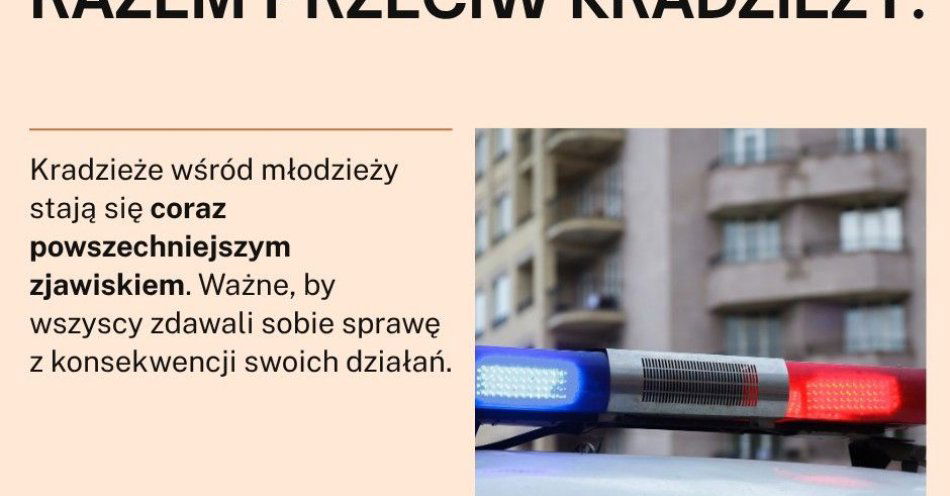 zdjęcie: Drobne kradzieże wśród nieletnich policja apeluje do rodziców / fot. KMP w Koninie