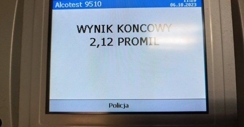 zdjęcie: W centrum Milicza kierował osobowym Fiatem mając w organizmie ponad dwa promile alkoholu / fot. KPP w Miliczu