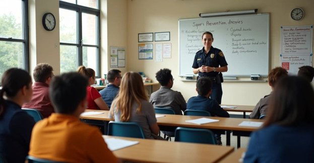 Policjanci uczą młodzież o hejcie i zagrożeniach narkotykowych