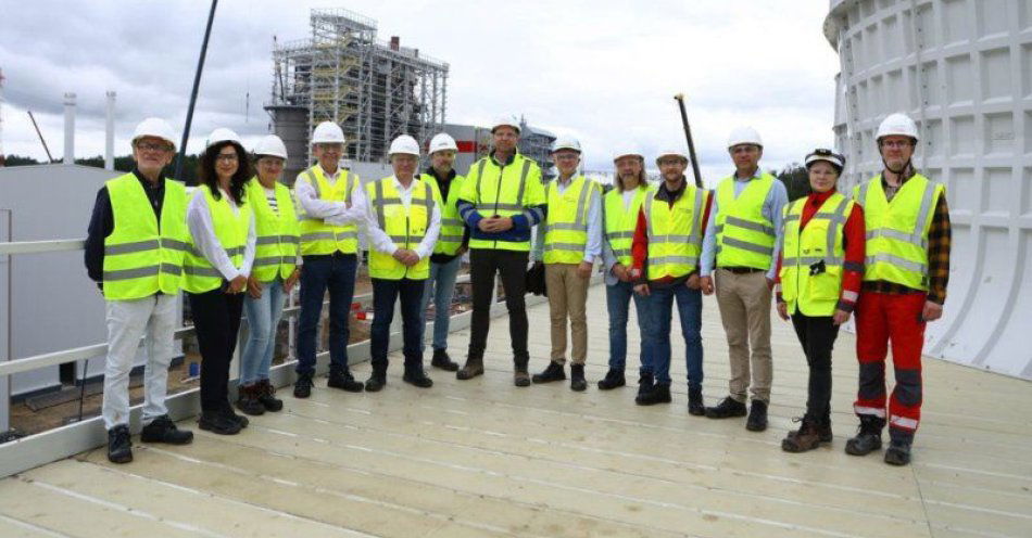 zdjęcie: Rada Gospodarcza odwiedział teren budowy elektrowni gazowo-parowej CCGT / fot. UM Grudziądz