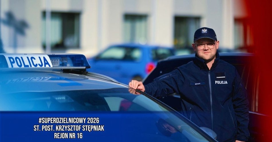 zdjęcie: Krzysztof Stępniak w plebiscycie SuperDzielnicowy 2026 / fot. KMP w Skierniewicach