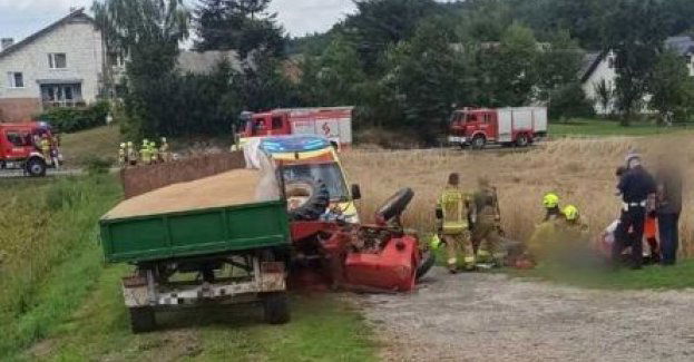 Ciągnik rolniczy przygniótł kierowcę