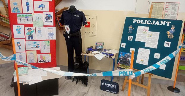 Lekcja doradztwa zawodowego - w roli głównej Policjanci