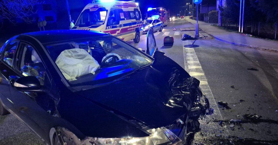 zdjęcie: Wypadek w Wodzisławiu Śląskim: motocyklista ciężko ranny po wymuszeniu / fot. KPP w Wodzisławiu Śląskim