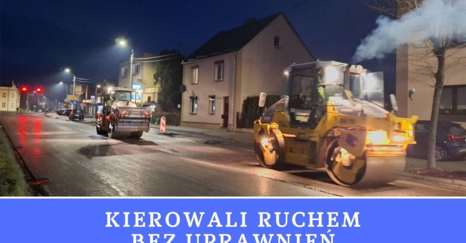 zdjęcie: Zamieszanie na ul. Gostyńskiej w Kościanie. Mandaty dla pracowników / fot. KPP Kościan