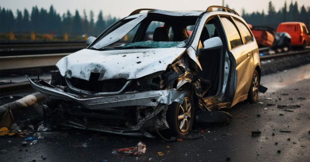 DK75 w Będzieszynie przejezdna po wypadku (aktl. 2)