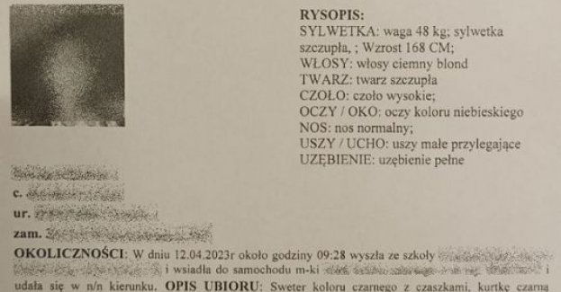 Zaginiona nieletnia odnaleziona w Niemczech