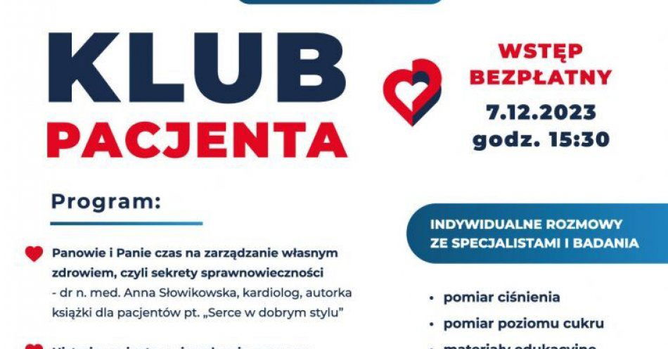 zdjęcie: Klub Pacjenta - bezpłatne porady medyczne i badania w Otwocku / fot. nadesłane