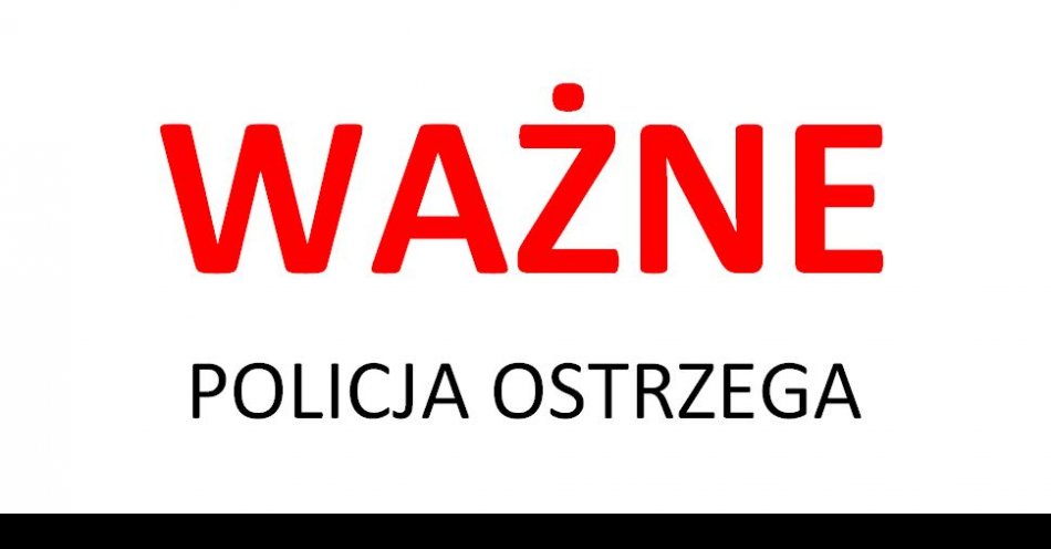 zdjęcie: Uwaga oszuści! / fot. KPP w Dzierżonowie