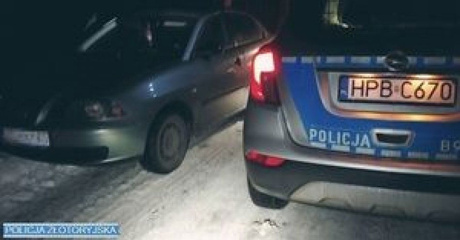 zdjęcie: Na widok radiowozu przesiadł się na fotel pasażera / fot. KPP w Złotoryi