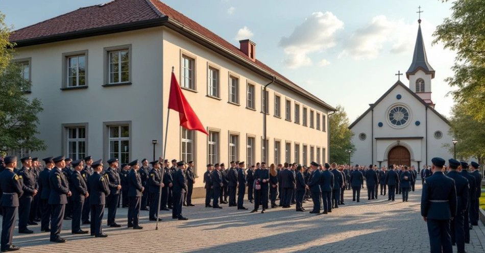zdjęcie: Szkoła w Łętkowicach z imieniem Jana Pawła II i nowym sztandarem / TM/ przykładowa ilustracja