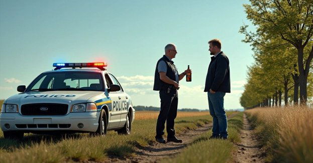 Ojciec wjechał do rowu syn przyjechał po niego pijany