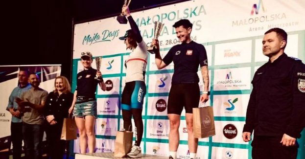 Policjantka z Zamościa na podium kolarskiego wyścigu „Małopolska Majka Days”