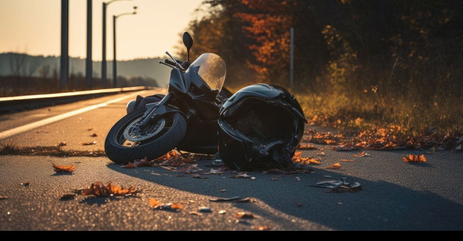 zdjęcie: Wypadek z udziałem motocyklisty / v42665485