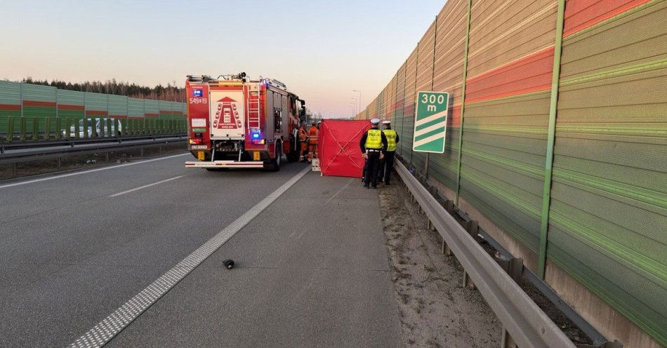 zdjęcie: Motocyklista zginął na S8 w Lechowie podczas wyprzedzania / fot. KPP w Tomaszowie Mazowieckim