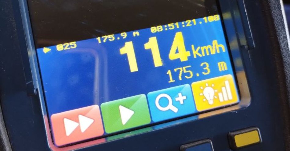 zdjęcie: Akcja Prędkość w Złotowie 64 kierowców jechało za szybko / fot. KPP Złotów