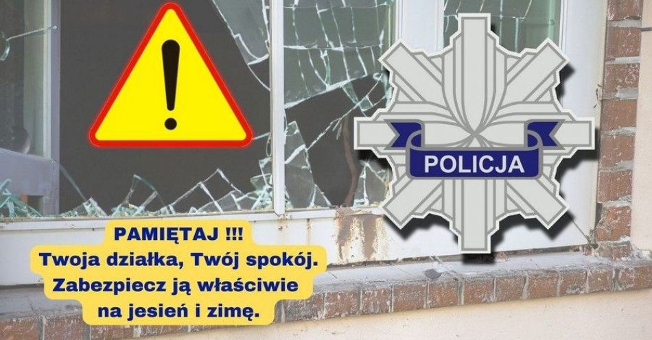 zdjęcie: Policjanci radzą, jak po sezonie zabezpieczyć ogródki działkowe / fot. KMP w Słupsku