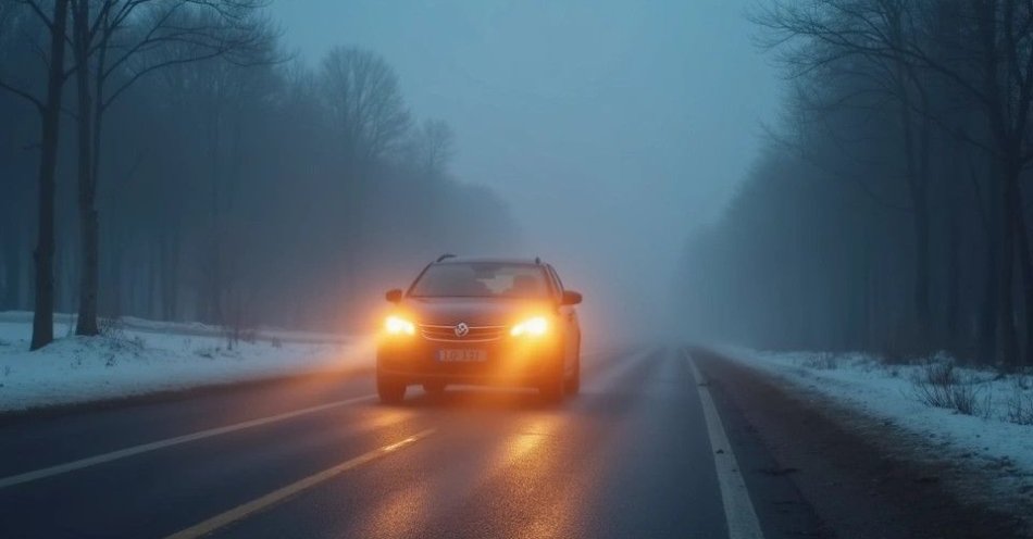 zdjęcie: Mgła na drogach Zadbaj o bezpieczeństwo i światła / TM/ przykładowa ilustracja