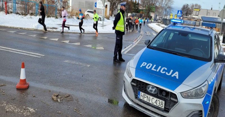 zdjęcie: Policja Zabezpieczyła VIII Bieg Zaślubin Polski z Morzem / fot. KPP w Pucku