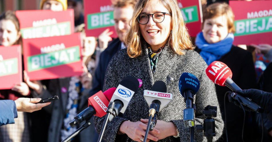 zdjęcie: M. Biejat kandydatką Lewicy na prezydenta Warszawy; jej priorytety to budownictwo społeczne, edukacja i przestrzeń publiczna / fot. PAP