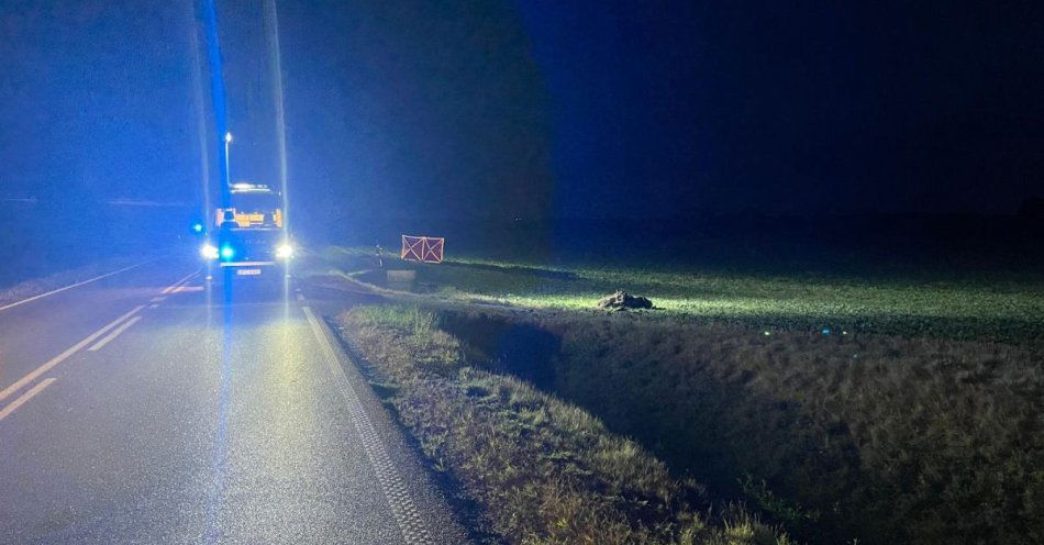 zdjęcie: Tragiczny wypadek na DW 534 z udziałem motocyklisty / fot. KMP w Grudziądzu