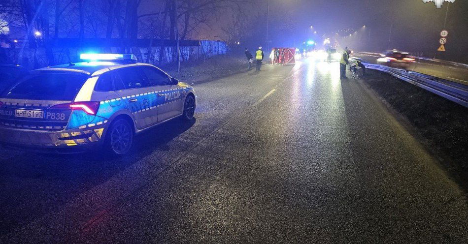zdjęcie: Śmiertelny wypadek na DK94 w Sosnowcu. Policja prosi o świadków / fot. KMP w Sosnowcu