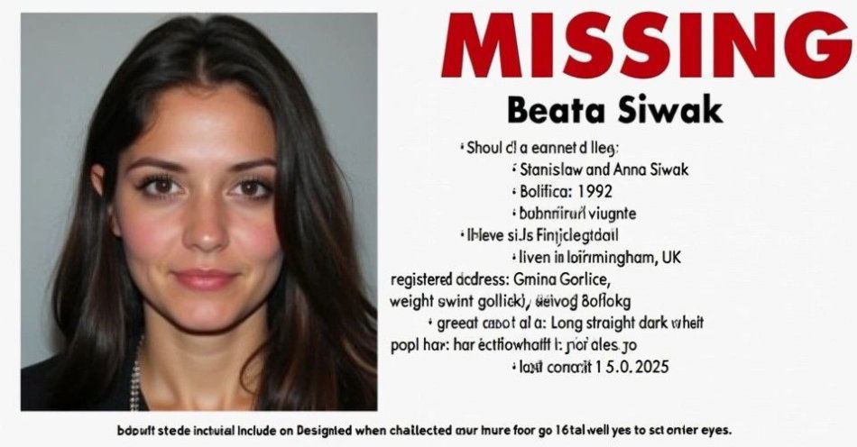 zdjęcie: Zaginęła Beata Siwak lat 33. Policja prosi o pomoc / TM/ przykładowa ilustracja