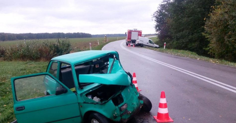 zdjęcie: Zderzenie z udziałem malucha i Citroena / fot. KPP Biłgoraj