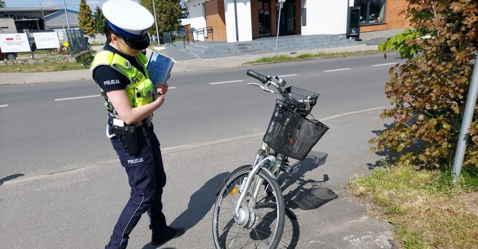 zdjęcie: Rowerzystka potrącona w Wieruszowie / fot. KPP w Wieruszowie