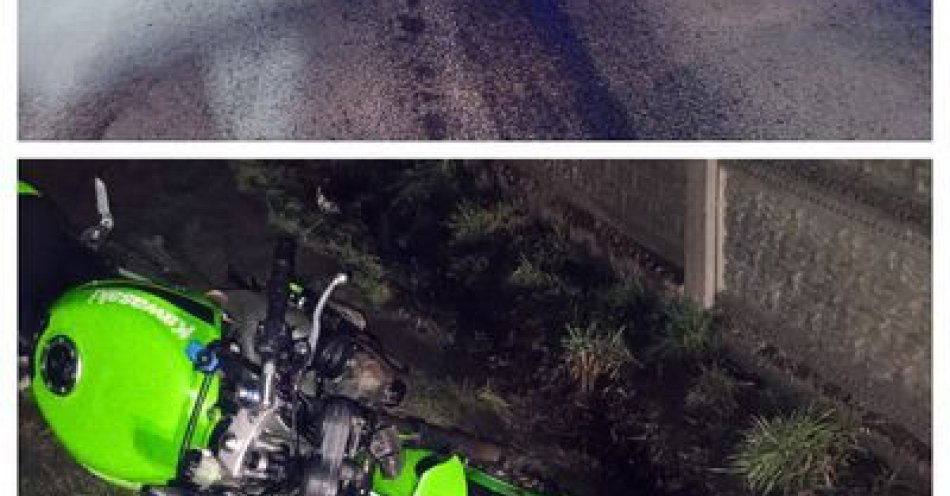 zdjęcie: Motocyklista zderzył się z dzikiem w Przyjaźni. Apel o ostrożność / fot. KPP w Kartuzach