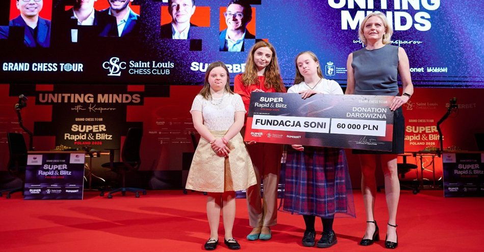 zdjęcie: Super Rapid & Blitz Poland dla Fundacji Sportu Osób Niepełnosprawnych Intelektualnie / fot. Rafał Oleksiewicz