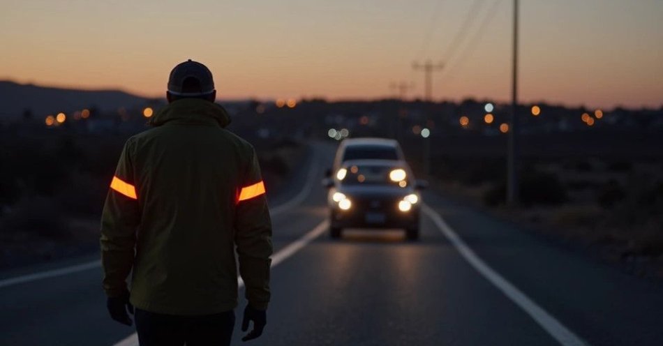 zdjęcie: Noś odblaski i bądź widoczny po zmroku / TM/ przykładowa ilustracja