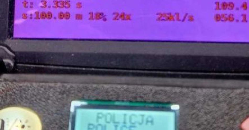 zdjęcie: Podwójne zatrzymanie prawa jazdy za przekroczenie prędkości / fot. KPP Jędrzejów