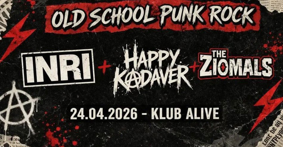 zdjęcie: Old School Punk Rock - INRI + Happy Kadaver + The Ziomals / kupbilecik24.pl / Old School Punk Rock - INRI + Happy Kadaver + The Ziomals